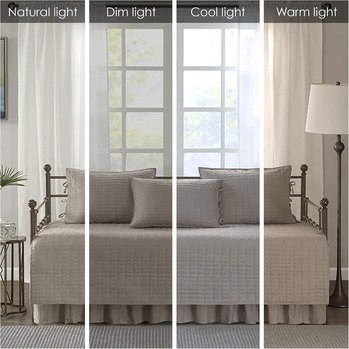 comfort spaces kienna daybed cover set 5 piece shown in use