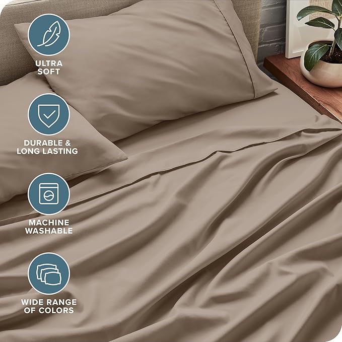Bare Home Split Head Flex King Sheet Set - Image 5