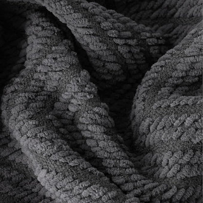BATTILO HOME Dark Grey Throw Blanket - Image 8