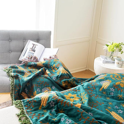 MSGKV Boho Throw Blanket Cotton Blanket - Image 6