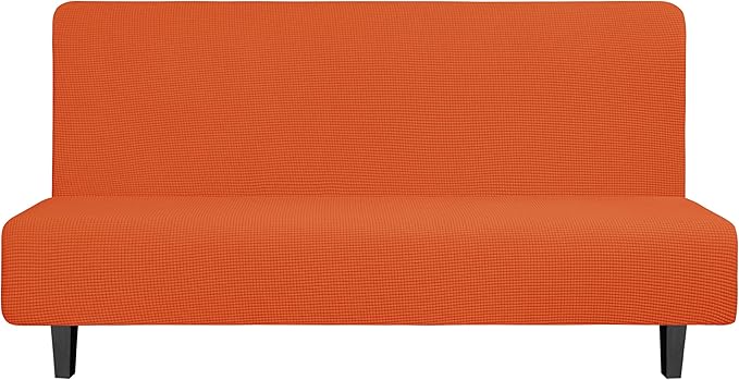 Easy-Going Stretch Futon Slipcover Armless Futon Bed Cover Furniture Protector by Easy-Going