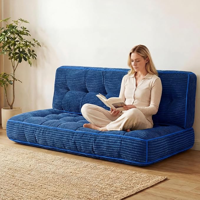 63 Inch Folding Sofa Bed Convertible Chair, 2-in-1 Convertible Boneless Sofa - Image 9