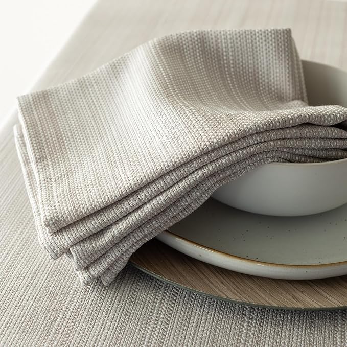 Benson Mills Cameron Textured Fabric Table Cloth, - Image 3