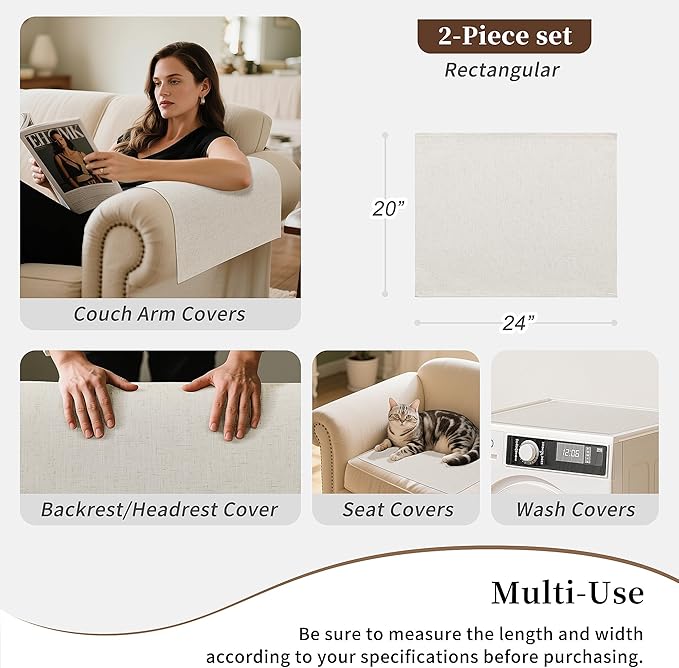 Joywell Armrest Covers Set of 2 - Image 6