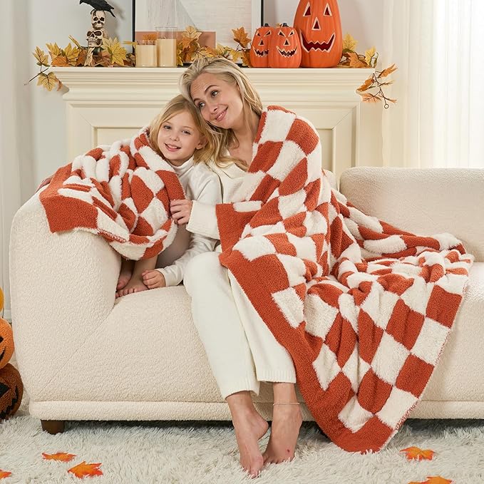 Snuggle Sac Orange Throw Blanket - Image 4