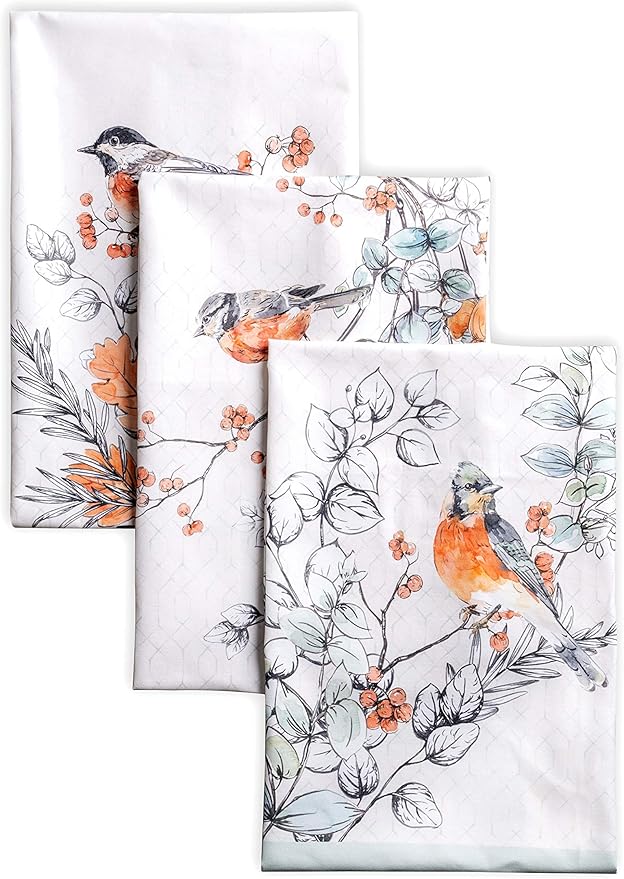 Maison d' Hermine Kitchen Towels Set of 3 100% Cotton 20" x 27.5" Reusable by MaisondHermine