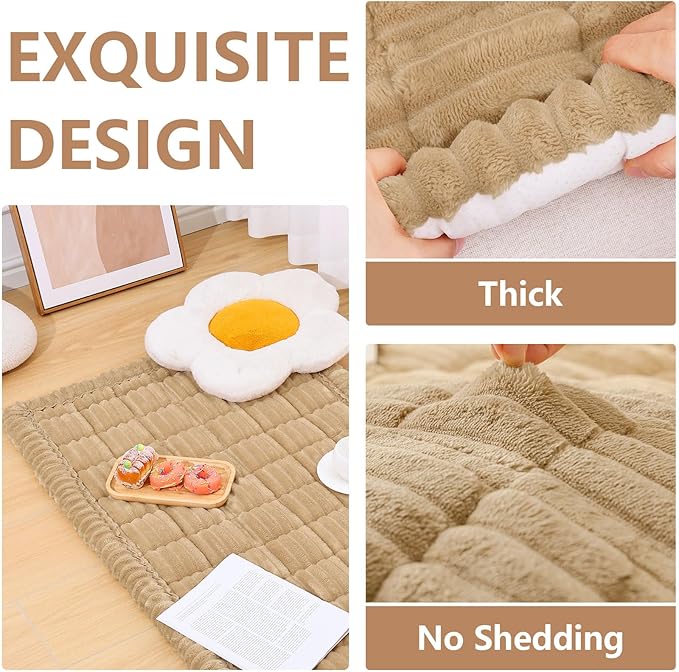 Smiry Couch Cover for Dogs Washable, Non Slip Fuzzy Pet Couch Covers for 3 - Image 3