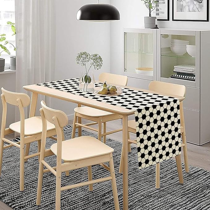 Vintage Soccer Table Runner Sport Game Days Seasonal Table Runner Football - Image 3