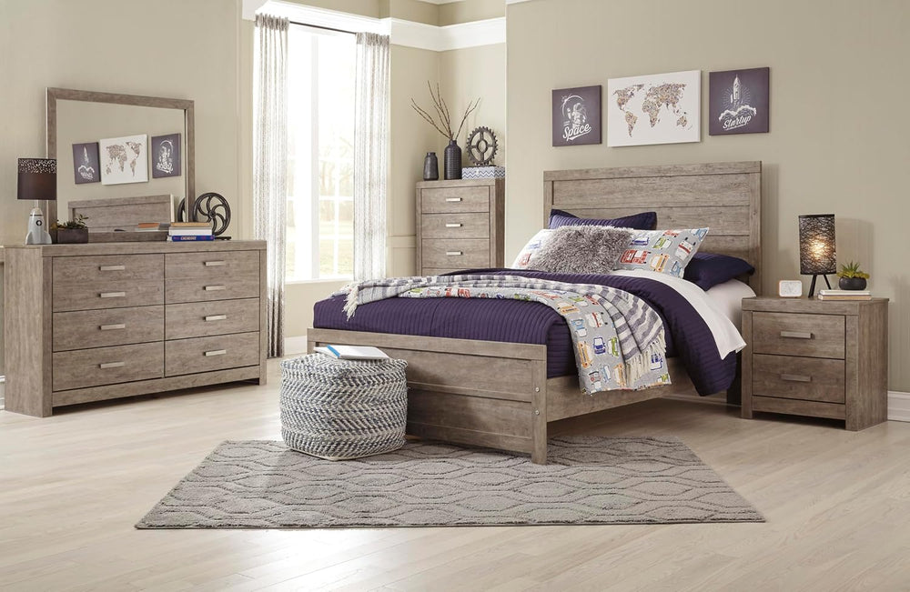 Signature Design by Ashley Culverbach Scandinavian 6 Drawer Dresser, Weathere...