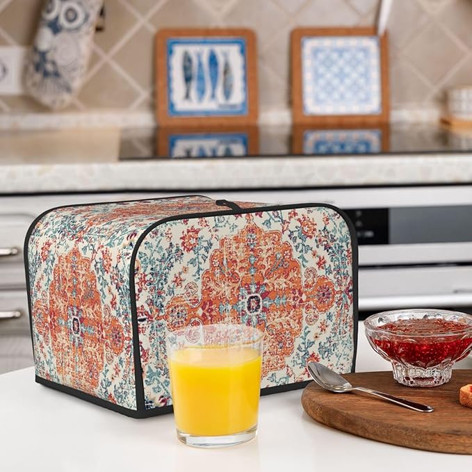 Ethnic Boho 4 Slice Toaster Cover, Waterproof Toaster Dust Cover Bread Maker - Image 7