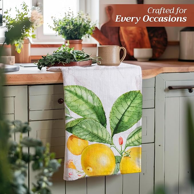 Maison d' Hermine Kitchen Towels Set of 3 100% Cotton 27.50" x 20" Reusable - Image 6
