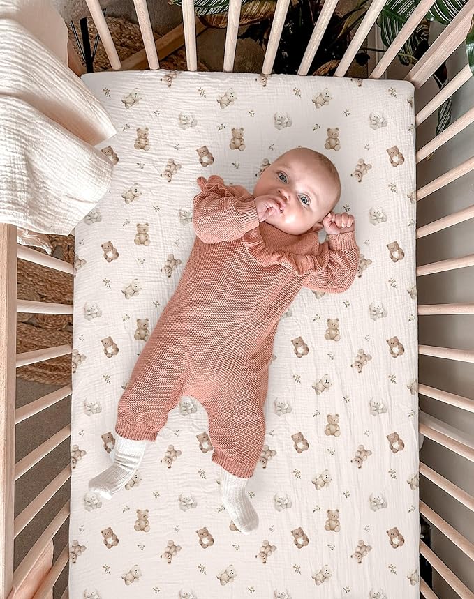 Bassinet Sheet for Baby Boy and Girl 2 Pack, Fitted Sheets for Rectangle - Image 4