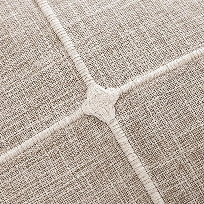 Foindtower Pack of 2 Decorative Faux Linen Jacquard Check Throw Pillow Covers - Image 2