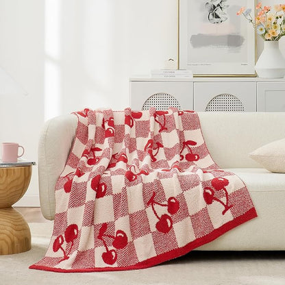 Snuggle Sac Red Cherry Throw Blanket - Image 4