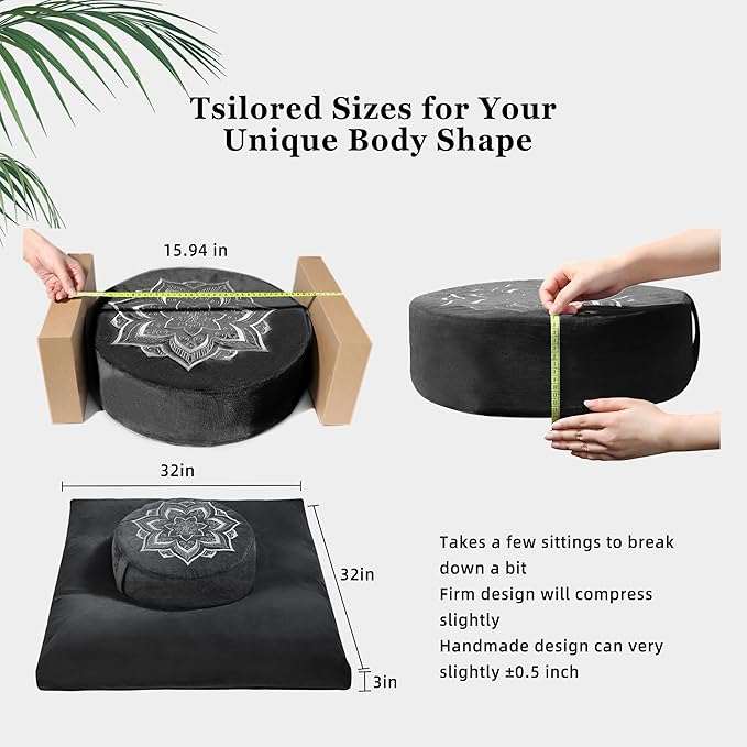 Meditation Zafu Cushion Set - Image 5