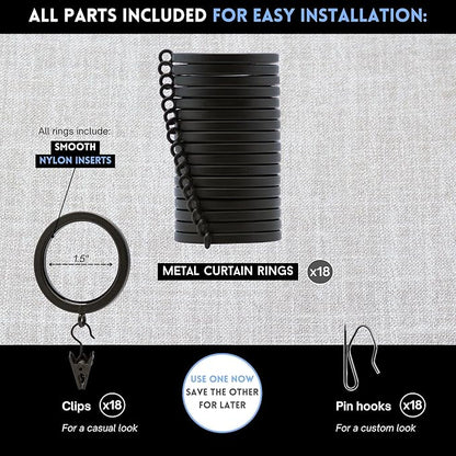 BlastHome® Luxury Curtain Rings – Premium Metal - Image 4