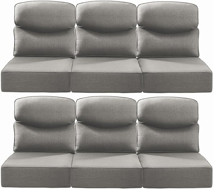 Luxury 24x24x6 Inch Smile Patio Cushions by ACTREST