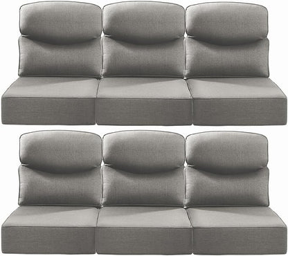 Luxury 24x24x6 Inch Smile Patio Cushions by ACTREST