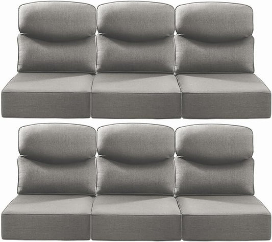 Luxury 24x24x6 Inch Smile Patio Cushions by ACTREST