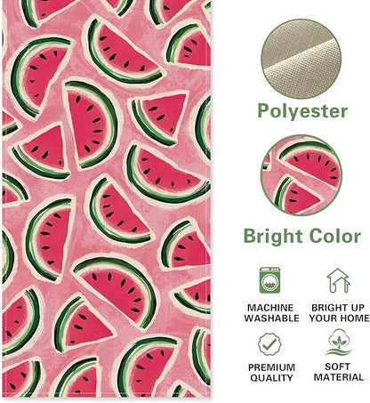 Summer Watermelon Table Runner, Seasonal Indoor Outdoor Home Decor Party Supply - Image 2
