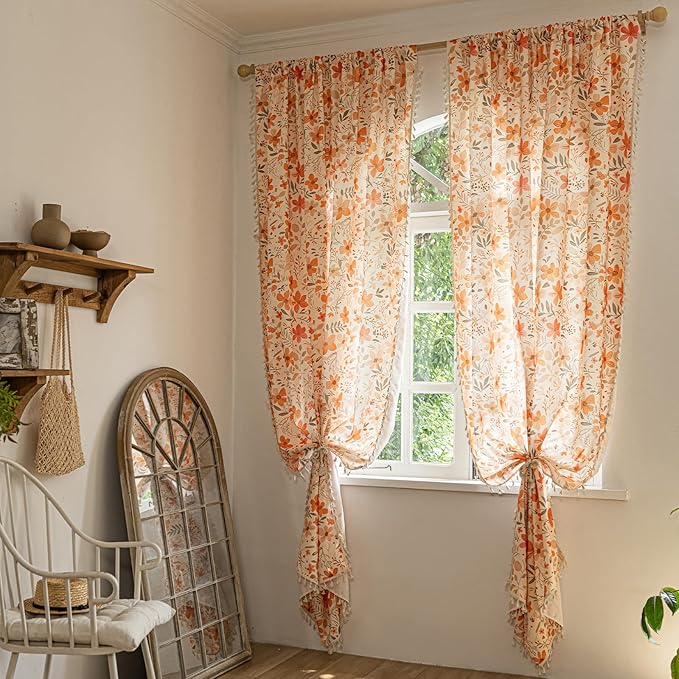 ENJOYBRIDAL Floral 84 Inch Curtains - Image 7