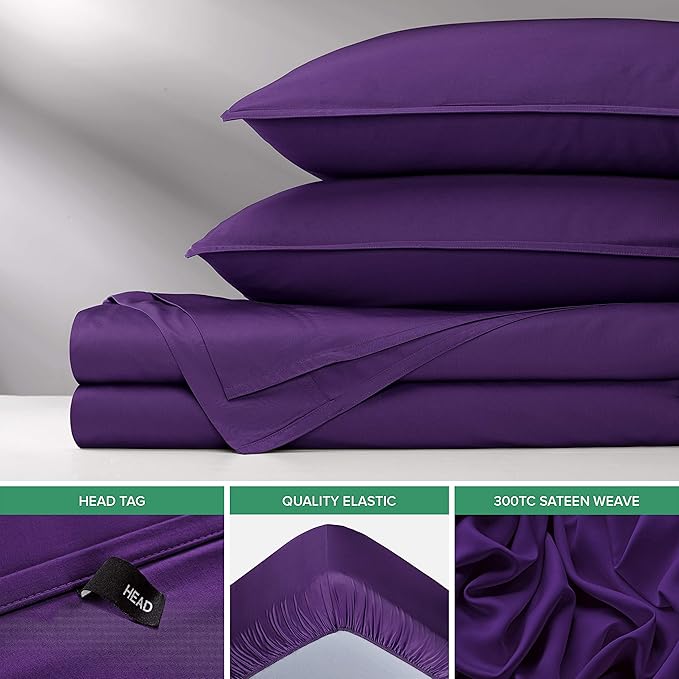 Pure Bamboo Twin Sheets, Genuine 100% Organic Viscose Derived from Bamboo Bed - Image 6