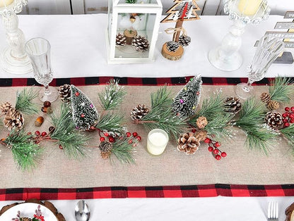 6 feet Christmas Pine Garland - Image 7