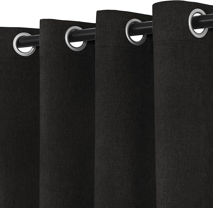 Macochico 100% Blackout Chenille Curtains 96 Inches Long - Image 4