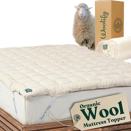 Organic Merino Wool Mattress Topper by Woolify