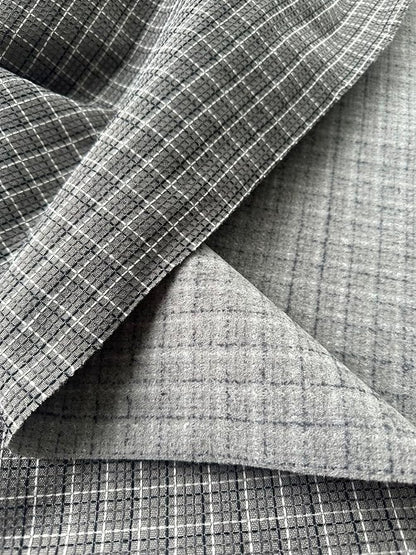 OctoRose 3 Side Zipper Upholstery Thick Checked-Grey, Full Size Futon Cover - Image 3