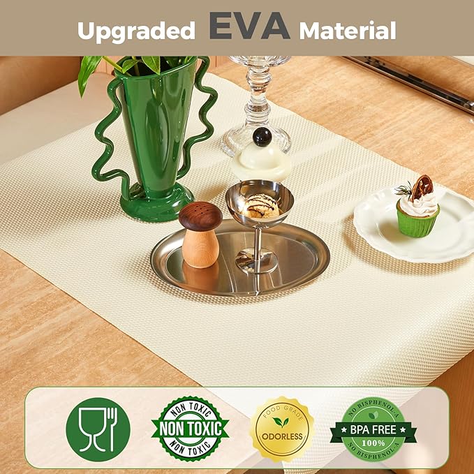 100% EVA Shelf Liner for Kitchen Cabinet, Dresser Pantry Bathroom Refrigerator - Image 3