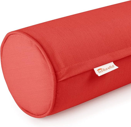 Austin Horn Classics Sunbrella Set of 2 Zippered Neck Bolster Pillow, Made - Image 2