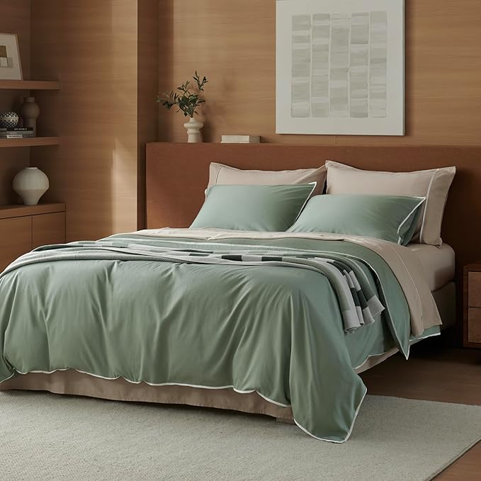 Double Stitch Cotton Tencel Duvet Cover by DoubleStitch