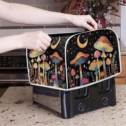 ZFRXIGN Mushroom Toaster Covers 4 Slice Toaster Dust Cover Moon Night Toaster - Image 2