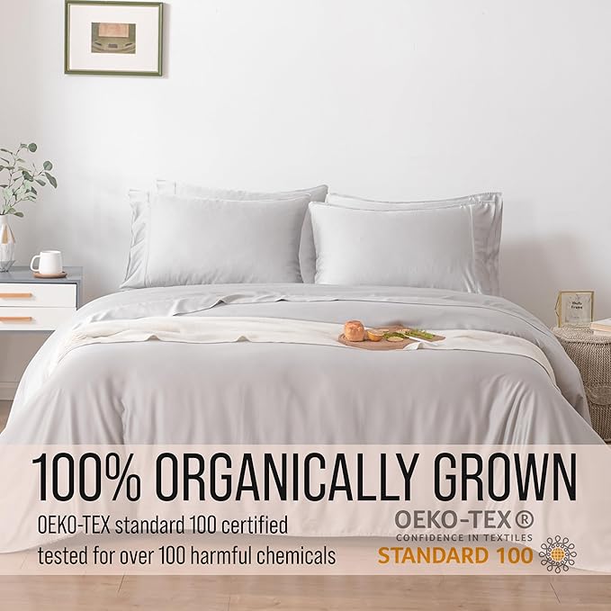 Bella Coterie 7 Piece Luxury Bamboo Viscose Split King Size Sheet Set | 2 - Image 5