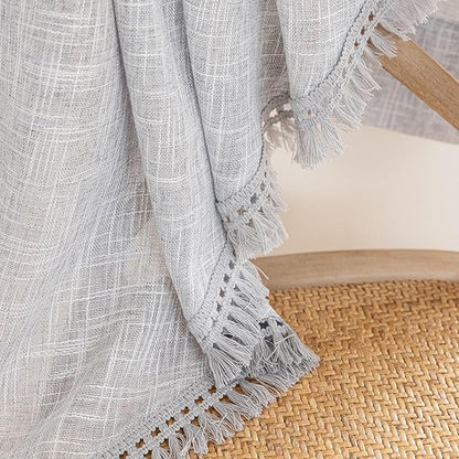 Beda Home Tassel Linen Textured Swag Valances - Image 5