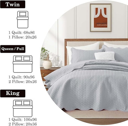 IR Imperial Rooms Queen Quilt Bedding Set Size + 2 Pillow Shams - Image 9
