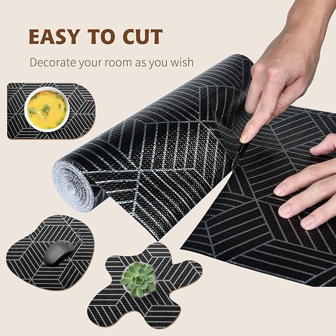 Shelf Liners for Kitchen Cabinets 17.3in x 20FT, Non Adhesive Cabinet Liner - Image 7