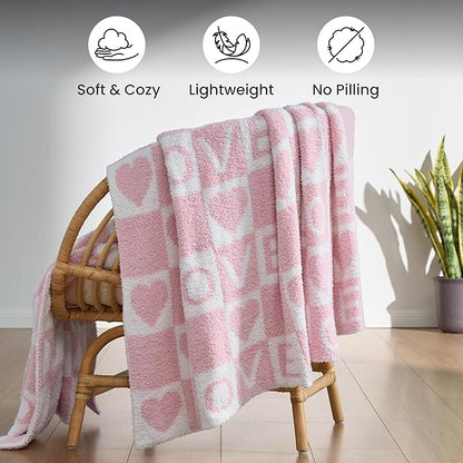 Joiedomi Throw Blanket for Couch Bed Sofa, Knitted Blankets Gifts for - Image 8