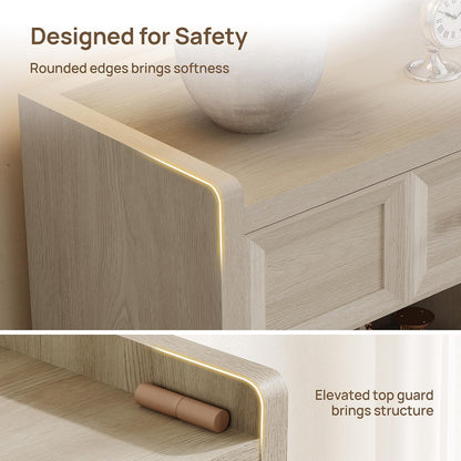 sicotas 31" wide nightstands set of 2, large showing dimensions