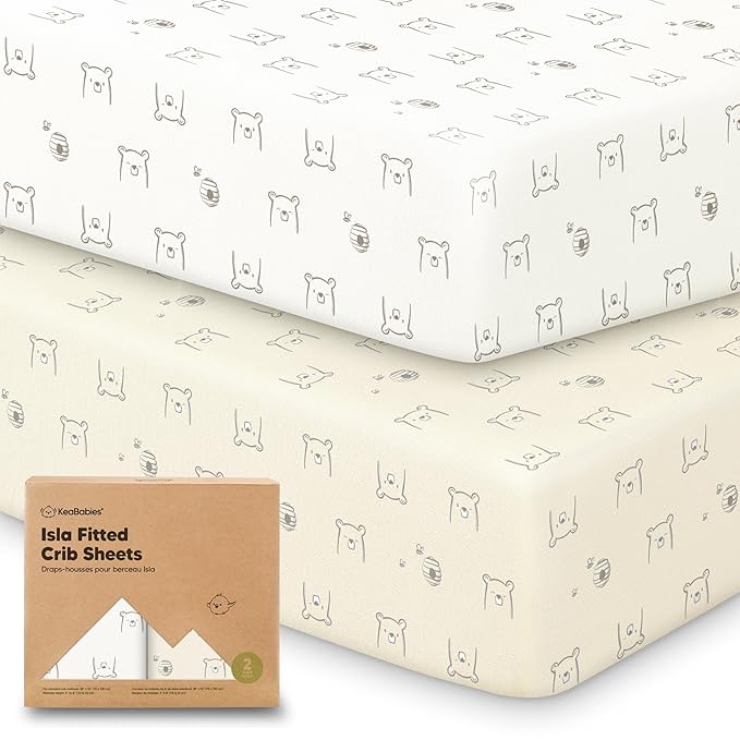 KeaBabies 2-Pack Baby Crib Sheets by KeaBabies