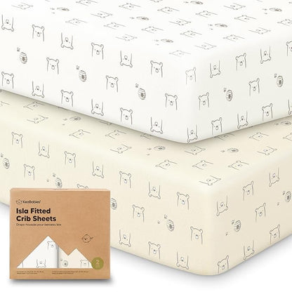 KeaBabies 2-Pack Baby Crib Sheets by KeaBabies