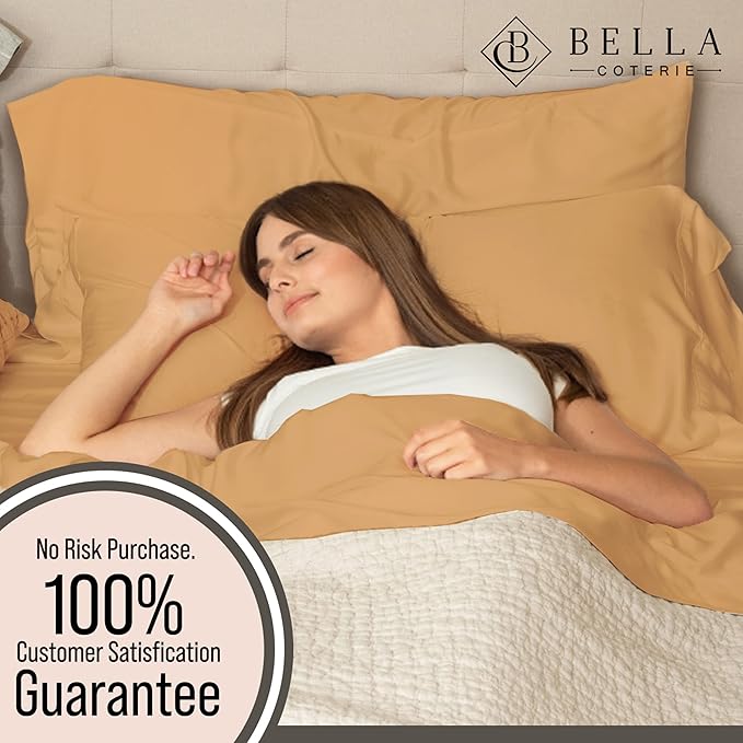 Bella Coterie Luxury Bamboo Viscose Cal King Size Sheet Set | 100% Organically - Image 5