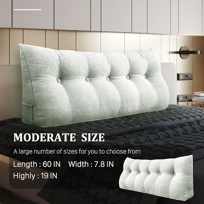 11 lbs Thickened Queen Headboard Pillow Wedge Pillow Headboard Reading Pillow - Image 2