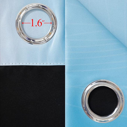 Pink and Blue Blackout Curtains 84 Inches Long, Ombre and Wave Line Pattern - Image 7