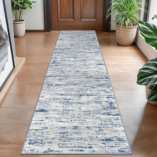 Modern Abstract Hallway Runner Rug by lansny