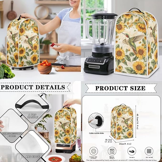 Hummingbird Blender Dust Cover & Bread Maker Toaster Cover - Image 3