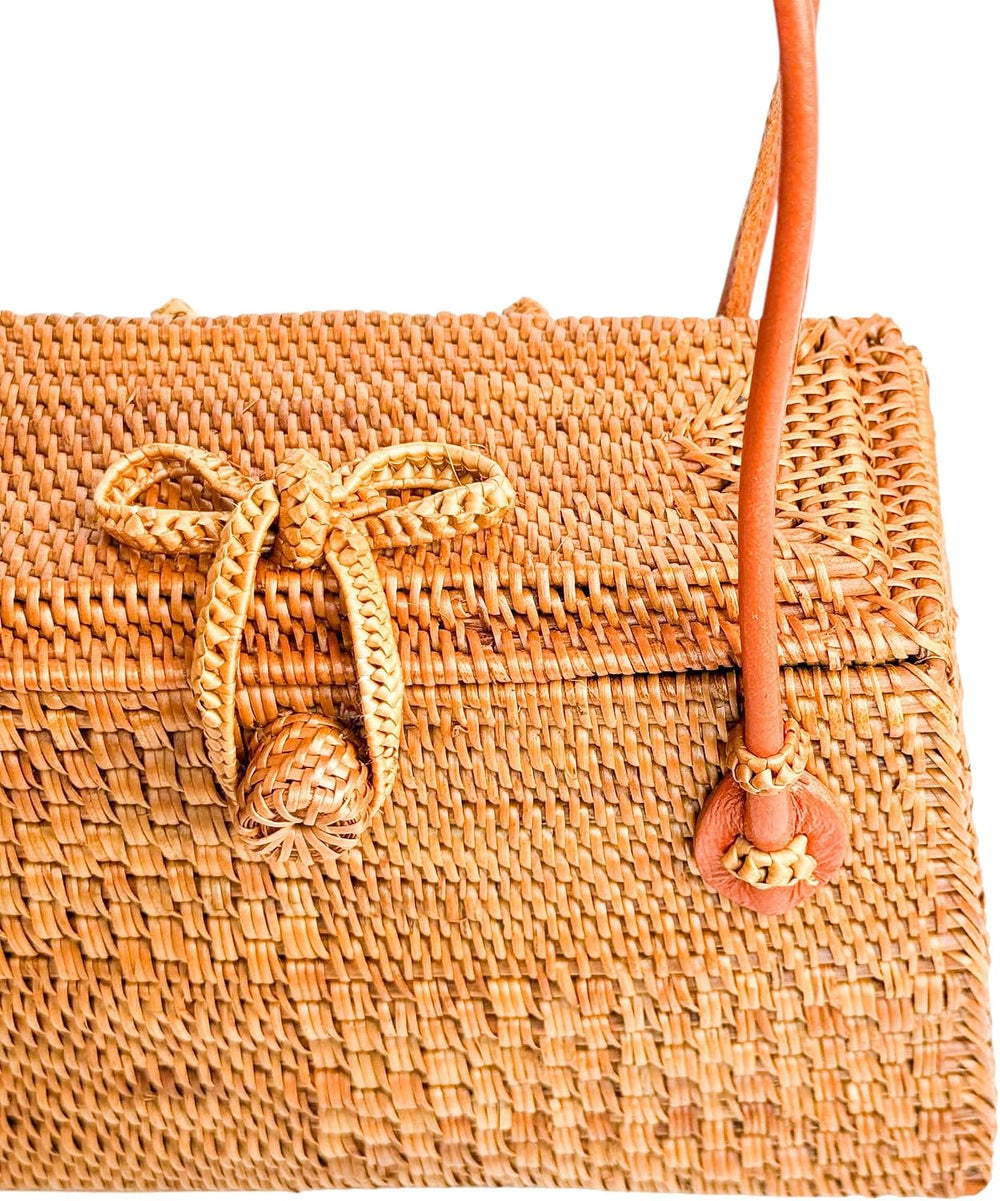 Utama Rattan Bag - Handmade Crossbody Wicker Woven Purse