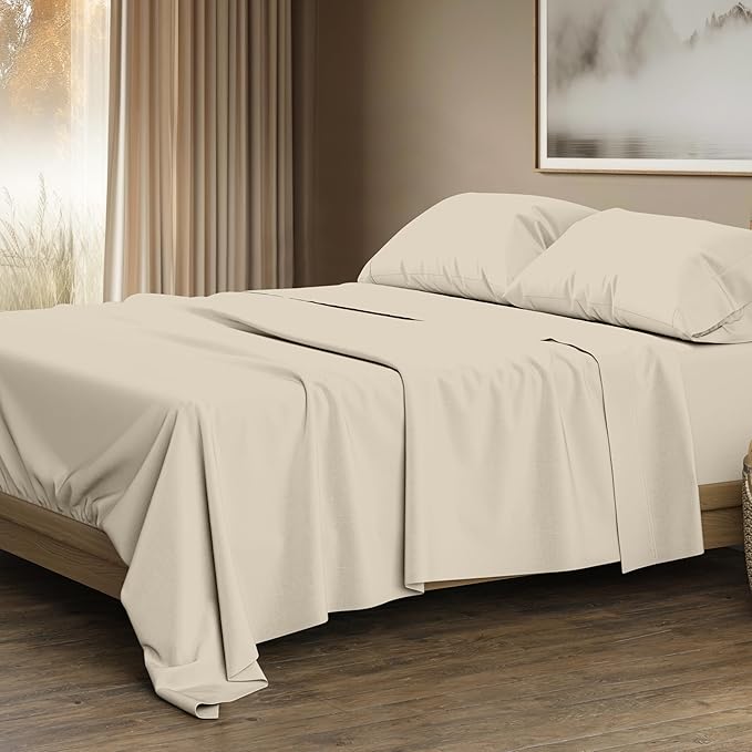 THREAD SPREAD 100% Egyptian Cotton Sheets Queen Size by THREADSPREAD