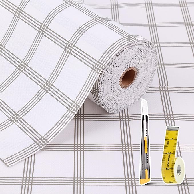 Drawer and Shelf Liner for Kitchen Cabinet: 23.6 in X 30 Ft Non Slip Waterproof by Kimhan